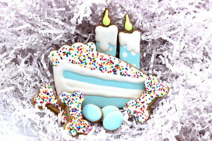 Slice Slice Baby Birthday Cake Canine Cookie Gift Set 🎂🎉🐾